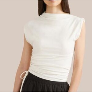 Modern Citizen Jocelyn Asymmetrical Ruched Top